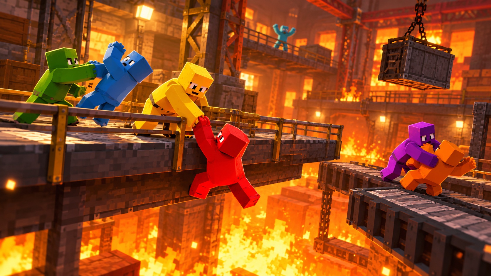 Ateşli arenada Gang Beasts mücadelesi