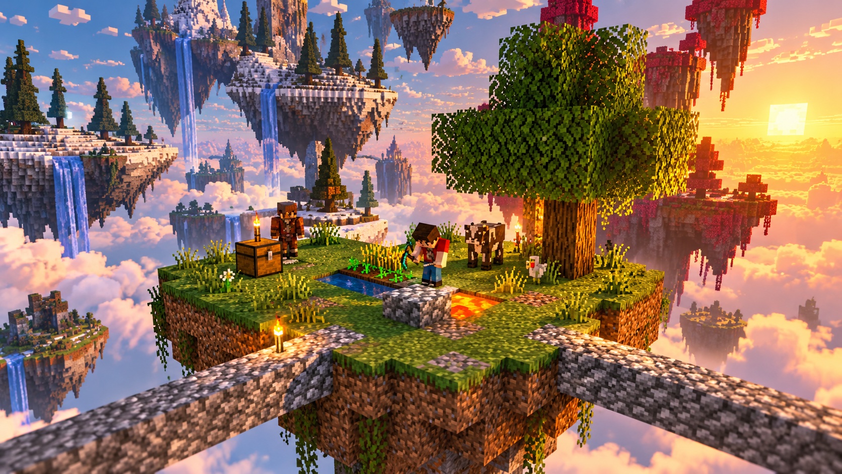 Gökyüzündeki adalarda Skyblock macerası